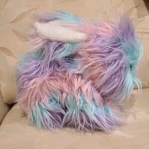 Pastel Bunny Long Hair Build-A-Bear Workshop BAB Easter Plush Stuffed Animal